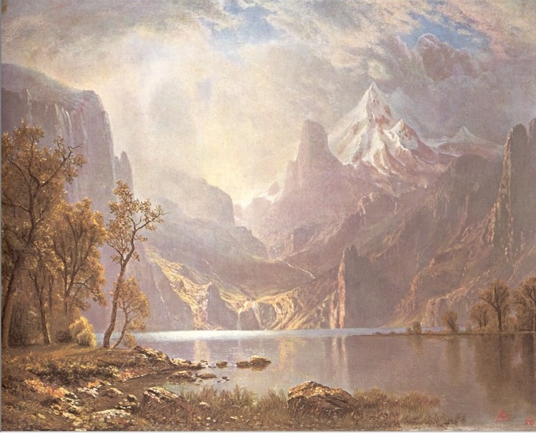 Albert Bierstadt Paintings The Tahoe's Lake - Click Image to Close